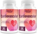 Cardiovascular Supplement 3000MG Multi-Vitamins, Probiotics, Omega-3 & CoQ10 Synergistic Blend for Adults (2 Bottle)