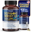 5-HTP + GABA with L-Theanine + L-Tyrosine - Mood & Focus, Memory & Energy, Restful Sleep Support - USA Made & Tested (150-day Supply (Pack of 1))