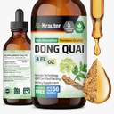 BIO KRAUTER® Menopause Supplements for Women* - Dong Quai Drops 4 Fl.Oz 56 Days of Supply - Vegan Angelica Root Tincture for Menopause Support - Alcohol & Sugar Free - Relaxation & Women's Wellness