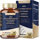 Totaria NMNH (Dihydronicotinamide Mononucleotide), NMNH Supplement w/Niacinamide (Vitamin B3), Quercetin, Trans-Resveratrol, Support NAD+, Skin Cell Health*, Anti-Aging & Energy, 120 Caps