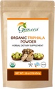 Grenera Organic Triphala Powder 1 lb (16 Ounce) 454 Grams - Made with Organic Amalaki, Organic Bibhitaki, Organic Haritaki Fruit - USDA Organic, Vegan, Kosher Certified