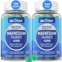 Magnesium Taurate 420mg + Vitamin B6 for Enhanced Absorption, Supporting Hēalthy Hēart, Zzzs, Relaxation, Nerve & Muscle Health – Vegan, Non-GMO, Gluten-Free, Sugar-Free, 2-Pack