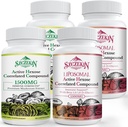 Active Hexose Correlated Compound 1500 mg Supplement 180 Capsules Bundle with 1500mg Liposomal Active Hexose Correlated Supplement 240 SoftGels