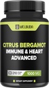 Citrus Bergamot with Olive Leaf, Hawthorn Berry & More - Combined Formula for Circulatory Health, Protective Function, Skin Health - 210 Capsules - 105 Day