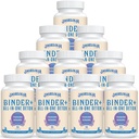 All-In-One Detox Binder Supplement 1500 MG - High Bioavailability, Liver Gut Detox Cleanse with Activated Charcoal, Zeolite & Bentonite Clay for Toxins, Liver, Digestive, 900 Vegan Capsules