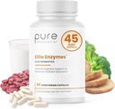 Pure Therapro Rx Elite Enzymes Extra Strength Digestive Enzymes Supplement for Women & Men, 90 Vegan Capsules