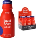 More Labs Liquid Focus, Nootropic Smart Drink with Powerful Antioxidants & Adaptogenic Herbs for Energy and Concentration, 150mg Caffeine (Pack of 6)