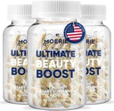 Moerie Hair Growth Supplement for Women & Men - Hair Skin and Nails Vitamins With Biotin, Q10 & Minerals - For Thicker, Fuller Hair & Hair Loss Treatment - Advanced Beadlet Delivery System - 180 Pills