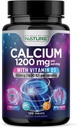 Calcium 1200mg with Vitamin D3 for Best Absorption - Advanced Bone Support Supplement, 1200 mg Calcium Carbonate & 1600 IU Vitamin D3, Slow Release for Immune Support, Easy to Swallow, 120 Tablets