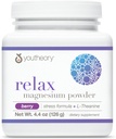 Youtheory Relax Magnesium Powder - Vegan Stress Relief Supplement with L-Theanine & GABA* - Supports Relaxation* - Dairy, Soy & Gluten Free - Berry, 4.4 oz