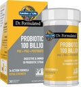 Garden of Life Dr Formulated Once Daily 3-in-1 Complete Probiotics, Prebiotics & Postbiotics Supplement for Women and Men’s Digestive & Immune Health – Extra Strength, 100 Billion CFU, 30 Day Supply