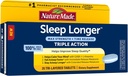 Nature Made Sleep Longer, Melatonin 10mg Time Release Tri-Layer Tablets, Helps Improve Sleep Quality, Fall Asleep Faster, Stay Asleep Longer, L-Theanine and GABA to Help Calm Your Mind, 35 Tablets