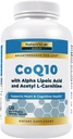 Nature Lab Gold CoQ10 200 mg + Alpha Lipoic Acid + Acetyl L-Carnitine, 120 Vegetarian Capsules
