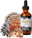 North Spore Organic Immunity Mushroom Tincture (2 oz) | 100% Fruiting Body Extracts | Reishi, Chaga, Turkey Tail, Maitake, Shiitake | Certified Organic, Vegan, Non-GMO | Adaptogenic, Made in USA