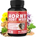 BMVINVOL Horny Goat Weed Capsules with Tribulus, Ginseng, Ashwagandha, Maca, Tongkat Ali, Nettle, Black Pepper - 60 Count