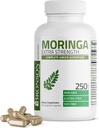 Bronson Moringa Extra Strength Capsules Moringa Oleifera Powder, 250 Count