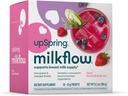 UpSpring Milkflow Lactation Supplement Drink Mix – Milk Lactation Supplement to Support Breast Milk Production with Fenugreek and Blessed Thistle, Berry Flavor, 18 Servings