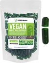 XPRS Nutra Size 0 Empty Capsules - 100 Count Empty Vegan Capsules - Vegetarian Pills - DIY Vegetable Capsule Filling - Veggie Pill Caps for Do-It-Yourself Supplements (Forest Green)