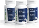 NatureCity True-Osteo+ Bone Support with Ashwagandha – for Strength & Density – Plant-Based Calcium with Organic AlgaeCal, Magnesium, Vitamin D3, K2, Silicon & Stress Support | 360 Veggie Capsules