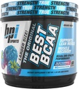BPI Sports Best BCAA - BCAA Powder - Branched Chain Amino Acids - Muscle Recovery - Muscle Protein Synthesis - Improved Performance – Hydration – Blue Raspberry - 60 Servings - 21.12 Oz