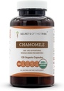 Secrets of the Tribe Chamomile USDA Organic 120 Capsules | High-Potency Herbal Supplement | Made with Vegetarian Capsules and Organic Chamomile (Matricaria recutita) Dried Flower (120 Count)