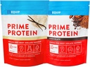 Equip Foods Chocolate Prime Protein Powder - Vanilla & Chocolate - Grass-Fed Isolate Beef Protein Powder - Paleo and Gluten Free Protein Powder - Helps Build and Repair Tissue, Gluten Free