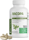 Bronson Bacopa Supports Healthy Brain Function and Mental Performance, Traditional Herb, Non-GMO, 180 Vegetarian Capsules