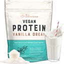 Live Conscious Vegan Pea Protein Powder - Vanilla Dream Flavor | Plant-Based Vegan Protein Blend - Pea, Brown Rice, Pumpkin, Sacha Inchi | 20 Servings 18 oz