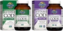 Garden of Life Vitamin K2, K1, Zinc & Vitamin C - Vegan Vitamin Complex for Bone, Heart, Immune Support & Healthy Digestion - 60 Day Supply