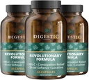 Digestic - Laxative for Constipation Relief, Stool Softener for IBS Severe and Strong Constipation 100% Natural - 180 Capsules - Colon Detox Cleanse, Gas and Bloating Stomach Relief for Adults