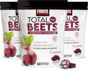 Force Factor Total Beets Soft Chews with Beetroot, Nitrates, L-Citrulline, Grapeseed Extract, & Antioxidants, Healthy Energy Supplement with Elite Ingredients for Heart, Superfood, 180 Count, 3-Pack