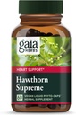 Gaia Herbs Hawthorn Supreme - Hawthorn Berry Supplement - with Herbs Traditionally Used to Support Heart Health* - 60 Vegan Liquid Phyto-Capsules (30-Day Supply)