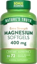 Nature's Truth Magnesium | 400mg | 72 Softgels | Value Size | Extra Strength | from Magnesium Oxide | Non-GMO and Gluten Free Supplement
