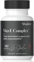 Shaklee - Vitamin E - Supports Heart, Brain, and Prostate Health -Neutralizing Damage Caused by Free Radicals Vita-E® 400 IU Tablets with Selenium and Grape Seed Extract - 90 Softgels
