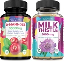 D Mannose 1000 mg & Milk Thistle 1000 mg 120 Capsules Each