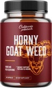 Horny Goat Weed For Women and Men - Herbal Complex Blend Supplement with Saw Palmetto Extract Ginseng Maca Root and Tongkat Ali Powder - Mens Prostate Health Supplement with Horny Goat Weed Extract