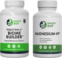 Healthy Gut Tributyrin-X Biome Builder, 90 Softgels, and Magnesium-HP, 90 Capsules