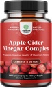Cleansing Apple Cider Vinegar Capsules - ACV Cleanse and Detox Pills for Gut and Digestive Health with Slimming Cayenne - Extra Strength ACV Capsules for Gut Cleanse and Full Body Detox (60 Servings)