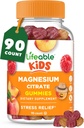 Lifeable Magnesium Gummies for Kids | 170mg Elemental Magnesium from 1,420mg Magnesium Citrate | Great Tasting Kids Magnesium Supplement | Muscle Support and Stress Relief Chewable | 90 Gummies