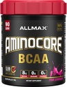 ALLMAX AMINOCORE BCAA, Pink Lemonade - 945 g Powder - 8.18 Grams of BCAAs Per Serving - with B Vitamins - No Fillers or Non-BCAA Aminos - Sugar Free - 90 Servings