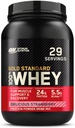 Optimum Nutrition Gold Standard 100% Whey Protein Powder, Delicious Strawberry, 2 Pound (Packaging May Vary)
