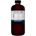 True Colloidal Gold – 200 ppm - 99.99+% Purity - 500 mL (16.9 Fl Oz) in Clear BPA-Free Plastic Bottle - Made in USA