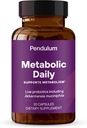 Pendulum Metabolic Daily - Multi-Strain Probiotic with Akkermansia muciniphila to Support Metabolism and Sustain Energy Levels - for Women and Men - 30 Capsules (1 Pack)