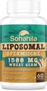 Spermidine Supplement 15 MG - 99% Purity, High Absorption, 1500 MG Fermented Wheat Germ Extract with Zinc & Thiamin, Spermidine for Men & Women - Cellular Renewal, Aging Defense, Energy, 60 Softgels