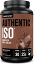 Jacked Factory Authentic ISO Whey Protein Isolate Powder - Low Carb, Non-GMO Muscle Building Protein w/No Fillers, Post Workout Recovery - 30 Servings, Chocolate