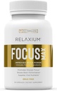 Relaxium Focus Max, Brain & Focus Health Supplement, Proven Concentration, Focus, Memory, & Nootropics Booster, M.D. Formulated with Huperzine, Bacopa, & More, 1-Month Supply (30 Capsules)