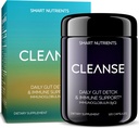 CLEANSE | IgG Dairy-Free Colostrum | 50.5% IgG Potent Concentrated Immune Support | Daily Gut Health Detox, Energy, Prebiotics, Digestive Support | 120 Capsules | 30 Day Supply, 1-Pack