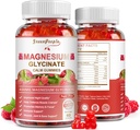 GREENPEOPLE Magnesium Glycinate Gummies 400mg - Sugar Free Magnesium Potassium Supplement with Magnesio Malate, Vitamin D, B6, and CoQ10 for Calm Support & Sleep for Adults - Raspberry Gummies