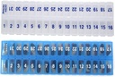 AM PM 31 Day Once-a Day Monthly Pill Planner Organizers - Large Compartment Pill Boxes Store Medications for Entire Month Plus Compartment for Extra Pills (AM/PM Clear & Blue) BPA Free