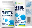 Probiotics for Women & Men, 300 Billion CFU Probiotics from 12 Strains + Organic Prebiotics Blend for Daily Digestive, Immune, Gut, Bloating, Gut Health for Women & Men, Shelf Stable - 60 Capsules